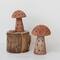 Hello Honey® Handmade Vintage Reproduction Terra Cotta Mushroom Shaped Candle Holder